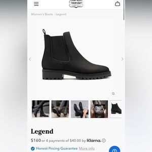 Womens Thursdays- Legend Black Boots